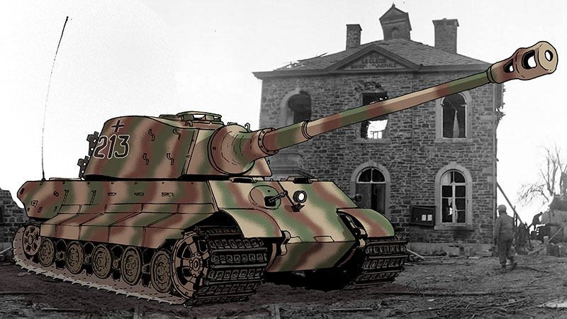 Char Tigre II 213 La Gleize 1944