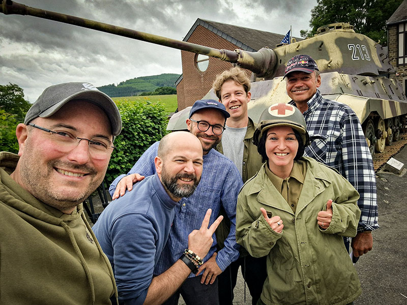 L'équipe le jour du tournage